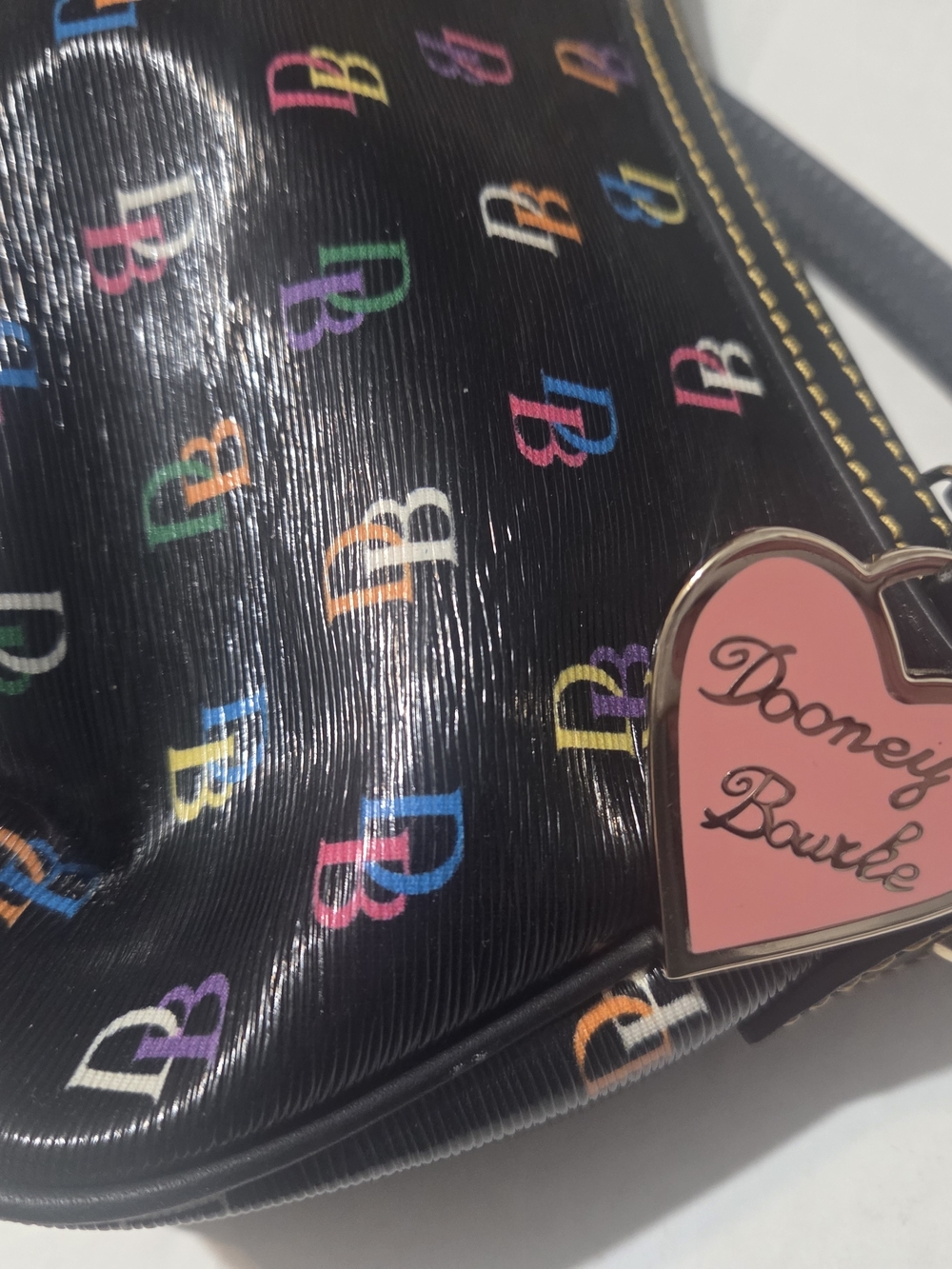 Dooney & Bourke Y2K 'Shine It Collection' Patty Pouchette Baguette Purse NWOT
